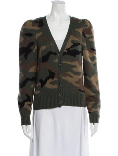 Pre-owned Generation Love Wool Printed Sweater In Green