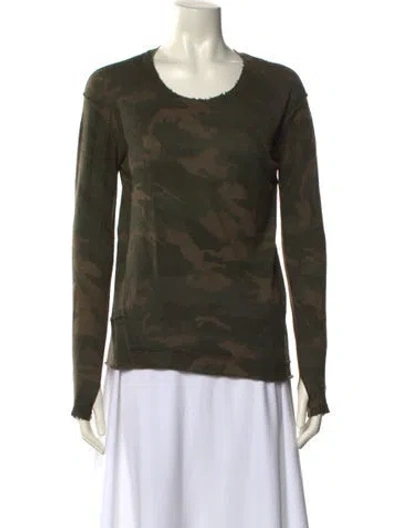 Pre-owned Generation Love Wool Printed Sweater In Green