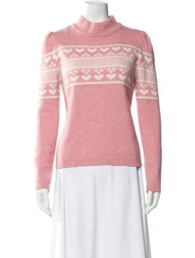 Pre-owned Generation Love Wool Printed Sweater In Pink