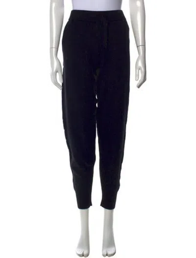 Pre-owned Generation Love Wool Straight Leg Pants In Black