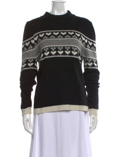 Pre-owned Generation Love Wool Striped Sweater In Black