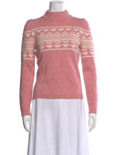 Pre-owned Generation Love Wool Striped Sweater In Pink