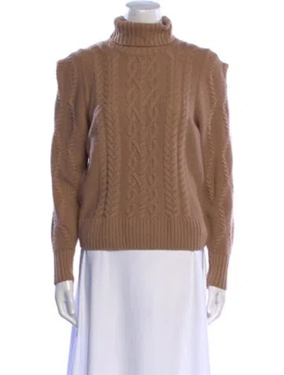 Pre-owned Generation Love Wool Turtleneck Sweater In Brown
