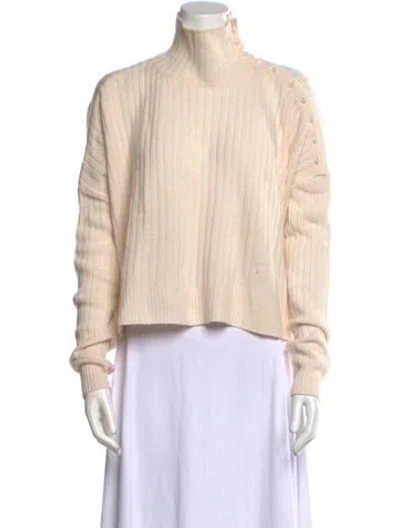 Pre-owned Generation Love Wool Turtleneck Sweater In Neutral