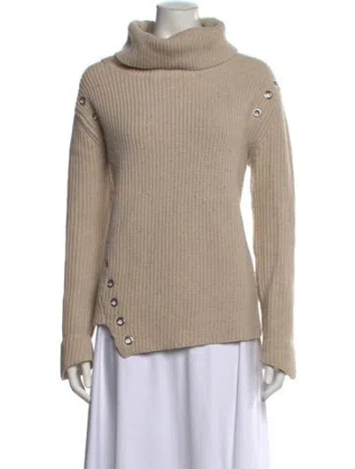 Pre-owned Generation Love Wool Turtleneck Sweater In Neutrals