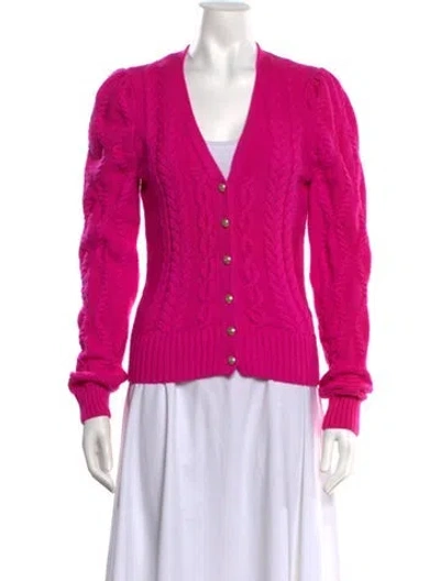 Pre-owned Generation Love Wool V-neck Sweater In Pink