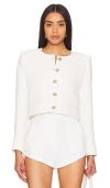 Generation Love Carine Button-front Linen Romper In 白色