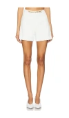 Generation Love Yuna Crepe Shorts In 白色