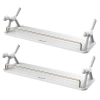 Generic 2 Piece Metal Floating Shelf In White