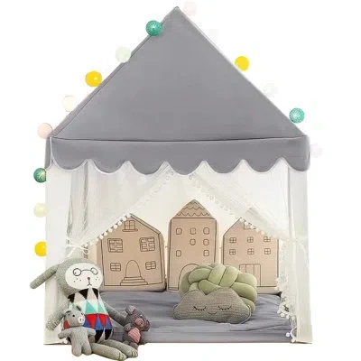 Generic 3" X 5" Indoor Polyester Playhouse In Gray,white