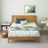 Generic 37" Steel Platform Bed In Rustic Pine