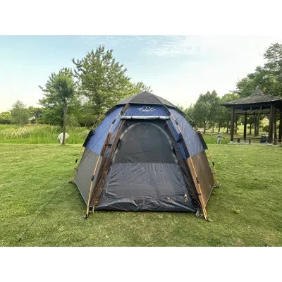Generic 4 Person Tent In Blue