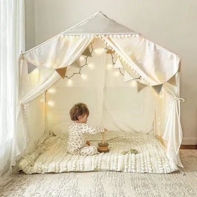 Generic 4" X 3" Indoor Polyester Play Tent In Green