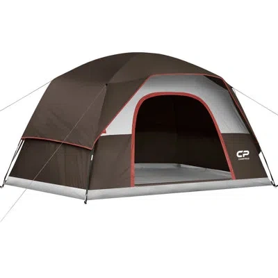 Generic 6 Person Tent In Brown