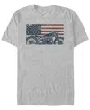 Generic Additude Men's American Moto Short Sleeve T-shirt In Gray
