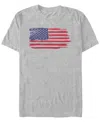 Generic Additude Men's Brush Stroke Flag Short Sleeve T-shirt In Gray
