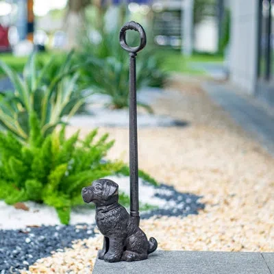Generic Ecorative Cute Animal Statue Stainless Steel Wedge Floor Stop In Black
