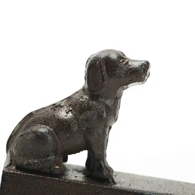 Generic Ecorative Cute Animal Statue Stainless Steel Wedge Floor Stop In Brown