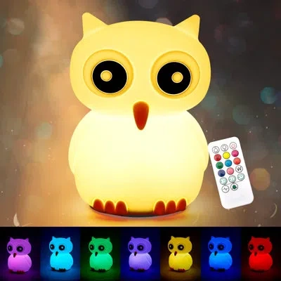 Generic Owl Nursery 7 Color Changing Night Light