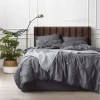 Generic Sandridge Microfiber 7 Piece Comforter Set In Dark Gray