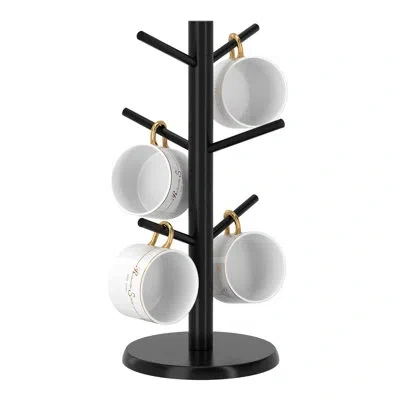 Generic Thicker Base Coffee Cup Holder Stand For Counter, Mug Rack With 6 Hooks