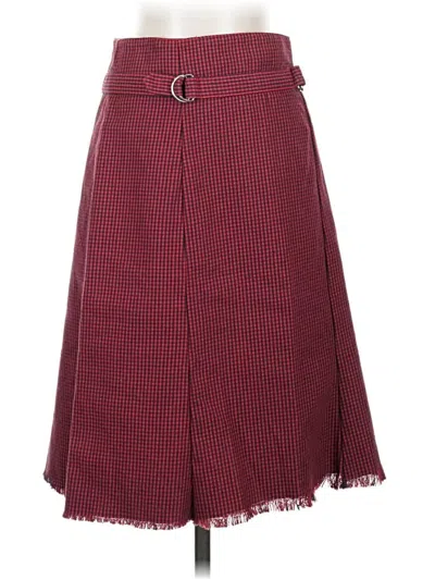 Pre-owned Genesis Casual Skirt In Burgundy