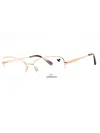 Genesis Modern Rectangular Women's Eyeglasses In Gold