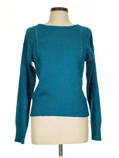 Pre-owned Genesis Silk Pullover Sweater In Blue