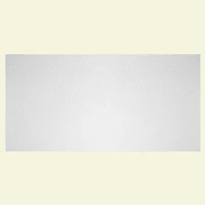Genesis Waterproof Performance Series  2ft X 4ft Stucco Pro Ceiling Tiles In White