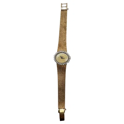 Pre-owned Geneva 14k Yellow Gold Art Deco Diamond Watch, Circa 1980, 0.67ct