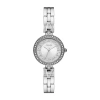 Geneva Ladies Womens Crystal Accent Silver Tone Bracelet Watch Fmdjm234 In Silver