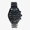 Geneva Mens Black Bracelet Watch Mac8146jc In Transparent