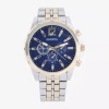Geneva Unisex Adult Two Tone Bracelet Watch Mac8068jc In Blue