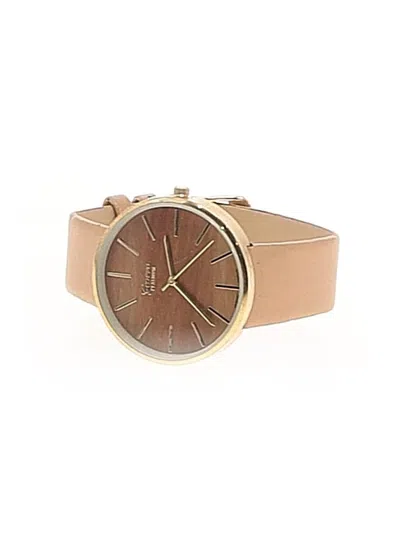 Pre-owned Geneva Watch In Brown