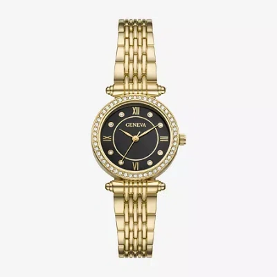 Geneva Womens Crystal Accent Gold Tone Bracelet Watch Fmdjm318