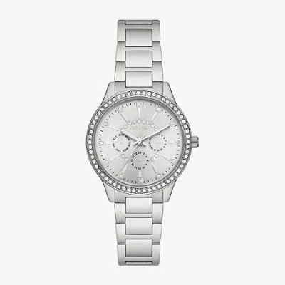 Geneva Womens Crystal Accent Silver Tone Bracelet Watch Fmdjm255 In Metallic