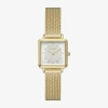 Geneva Womens Gold Tone Stainless Steel Strap Watch Fmdjm307 In Gold