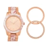 Geneva Womens Rose Goldtone Bracelet Watch Wac7253jc In Gold