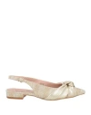 Geneve Woman Ballet Flats Cream Size 8 Textile Fibers In White