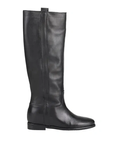 Geneve Woman Boot Black Size 8 Calfskin