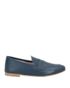 Geneve Woman Loafers Blue Size 8 Leather