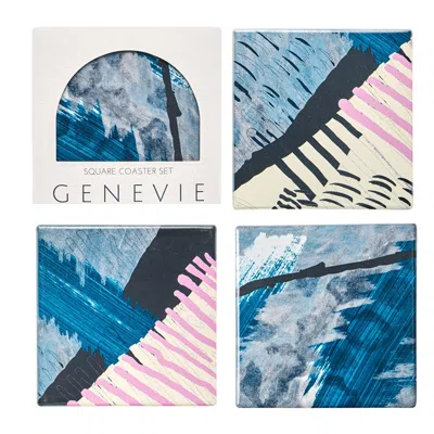 Genevie Ceduna Ceramic Coasters In Multi