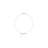 Genevieve Collection Women's 18k White Gold Eyelash Shape Diamond Bracelet In White