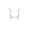 Genevieve Collection Women's Scorpio Zodiac Constellation Earring 18k White Gold & Diamond In White