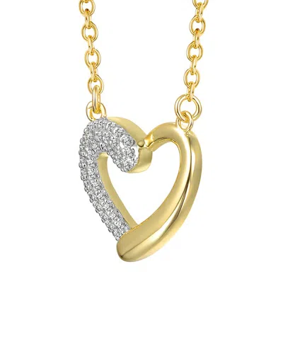 GENEVIVE GENEVIVE 14K DIAMOND CZ CHAIN NECKLACE