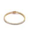 Genevive 14k Over Silver Cz Bracelet