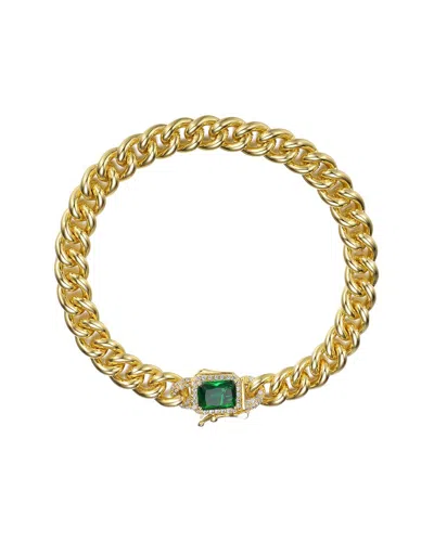 Genevive 14k Over Silver Cz Bracelet