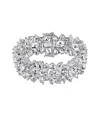 Genevive 14k Over Silver Cz Cuff