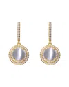Genevive 14k Over Silver Cz Earrings
