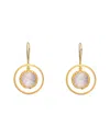 Genevive 14k Over Silver Cz Earrings